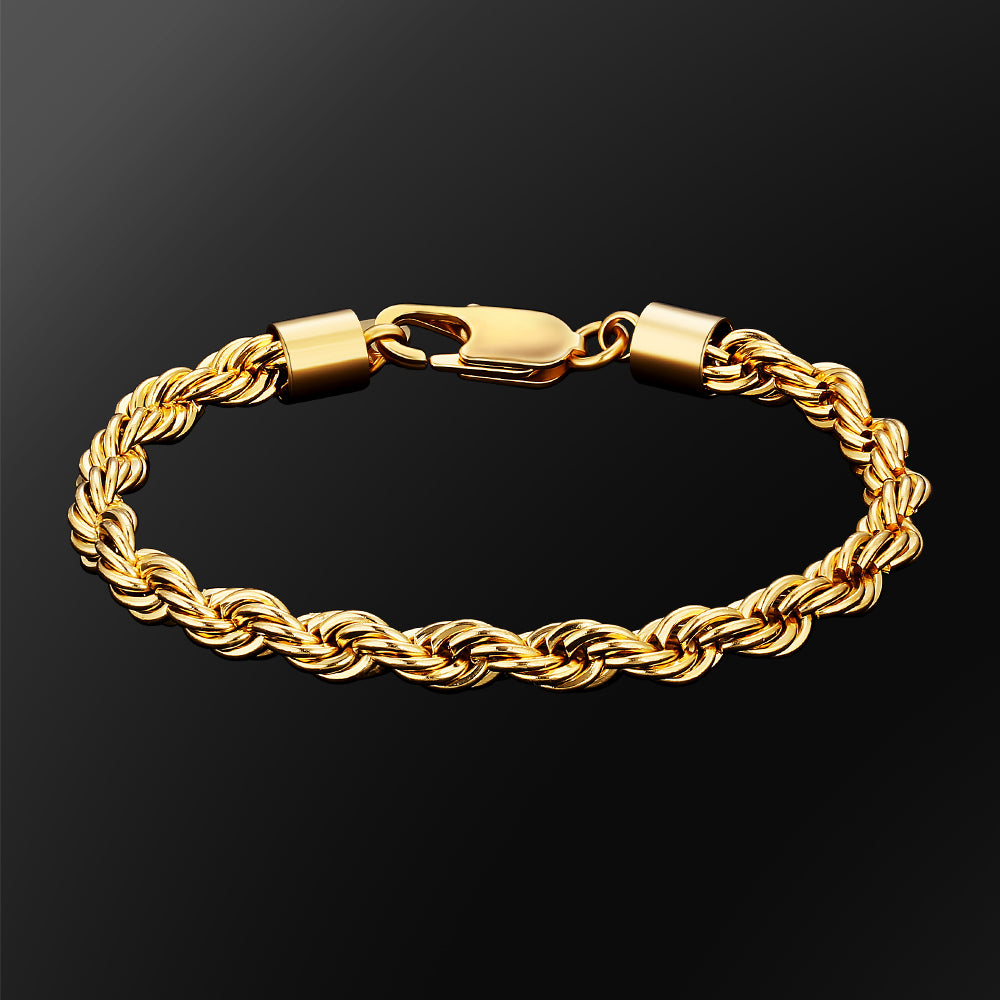 Goldkette ROPE 6 mm